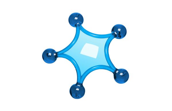 Massagestern_ blau-transparent