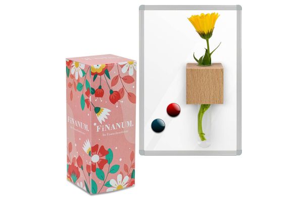 Mini-Vase Magnet mit Lasergravur