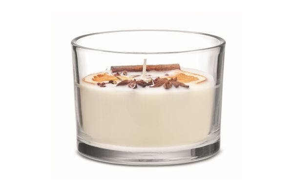 CITRUS Kerze im Glas 300 g - weiß