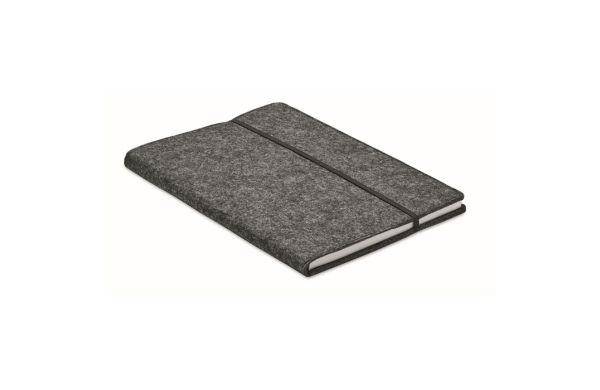 FELTBOOK DIN A5 Notizbuch RPET-Filz - dunkelgrau