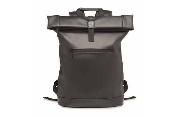 BAI ROLL 15" Rolltop-Rucksack PU - schwarz