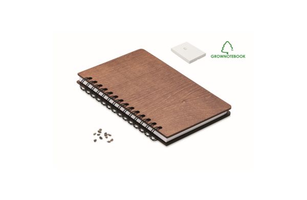 SAVAGE DIN A5 Notizbuch GROWBOOK™ - braun