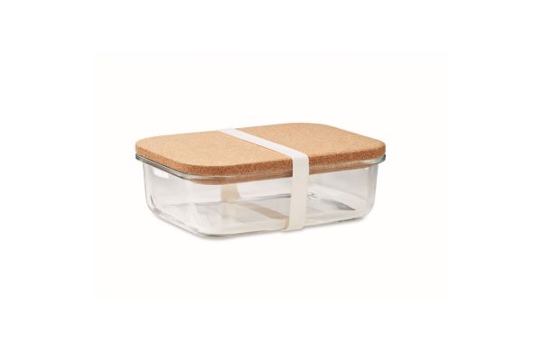 CANOA Lunchbox Glas mit Kork - transparent
