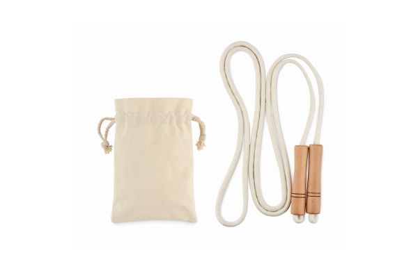 JUMP Springseil aus Baumwolle - beige