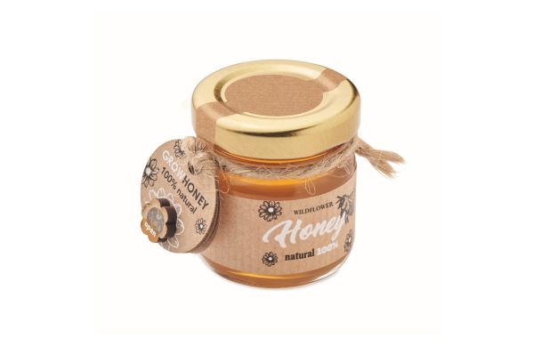 BUMLE Wildblumenhonig 50 g Glas - holzfarben