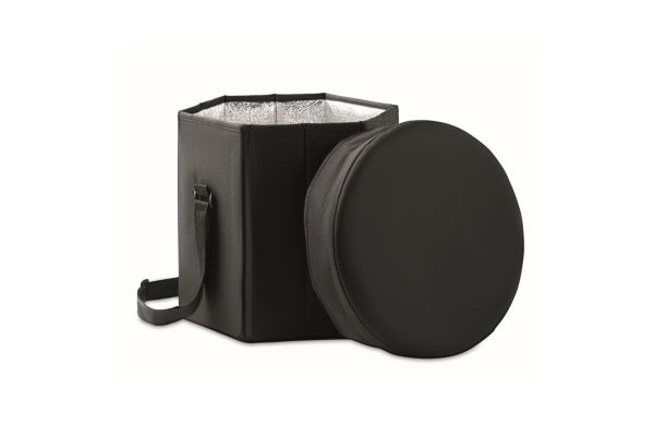 SEAT & DRINK Klappbarer Hocker/Tisch - schwarz