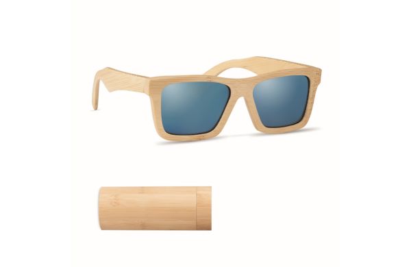 WANAKA Sonnenbrille mit Köcher - holzfarben