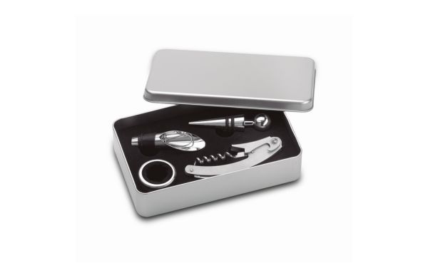 WINORY Weinset - silber matt