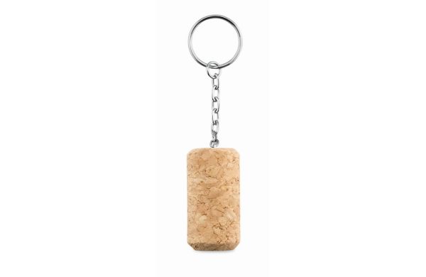 TAPON Schlüsselring mit Weinkorken - beige