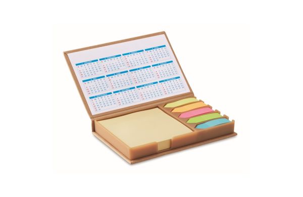 MEMOCALENDAR Notizzettelhalter mit Kalender - beige