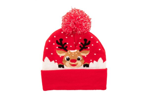 Morkved Weihnachts-Mütze, mehrfarbig, Rentier