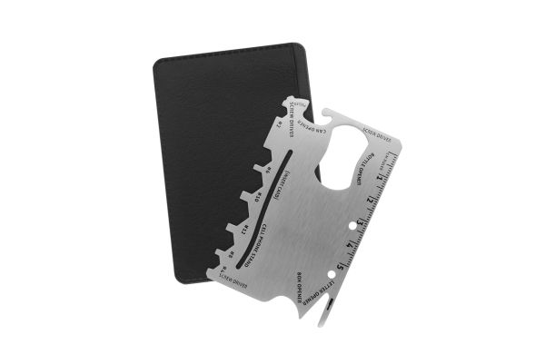 Multifunktions-Werkzeugkarte, silber / weiß