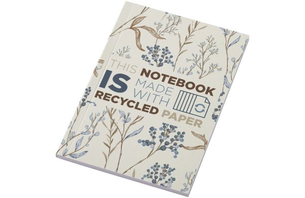 Novella Austen A6 Softcover Notizbuch aus Recyclingmaterial – 50 Blatt, elfenbeinweiß