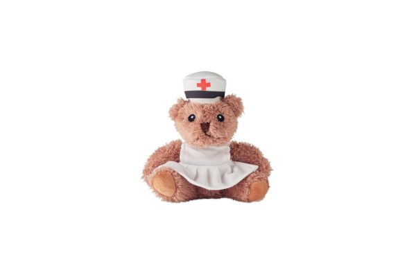 NURSE Teddybär Krankenschwester, weiß