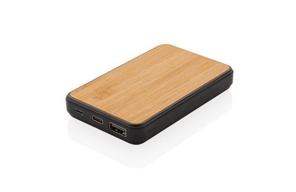 5.000mAh Powerbank aus RCS recyceltem Kunststoff/braun