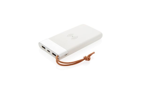 Aria 8.000 mAh 5W Wireless Charging Powerbank/weiß