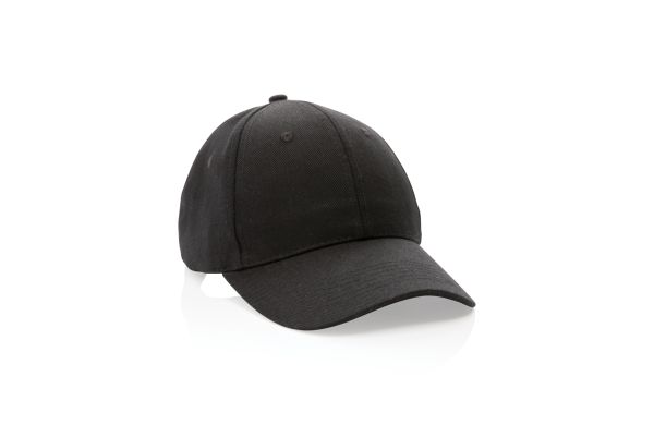 Impact 6 Panel Kappe aus 280gr rCotton mit AWARE™ Tracer/schwarz