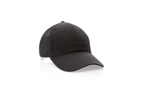 Impact 6 Panel Kappe aus 190gr rCotton mit AWARE™ Tracer/schwarz