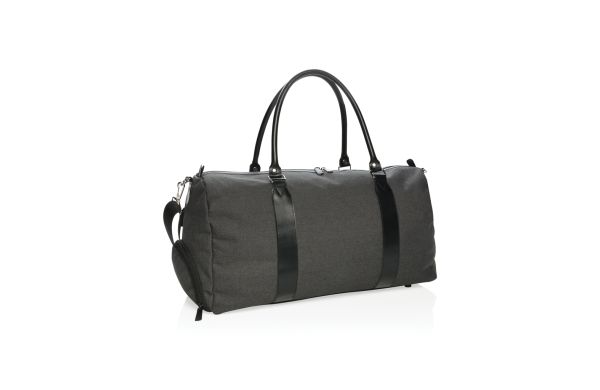 Wochenendtasche mit USB A-Ausgang/schwarz