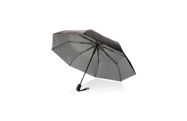 21" Impact AWARE™ RPET 190T Pongee Bi-Color Mini-Schirm/silber