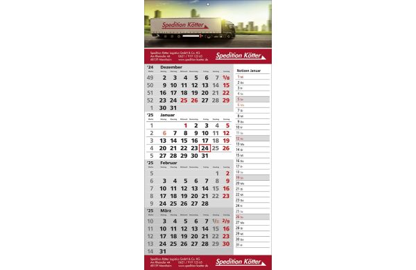 Wandkalender Memo