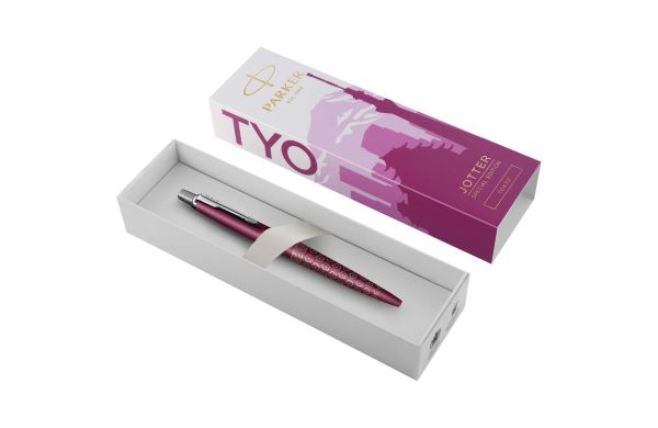 Parker Jotter SE Global Icons Kugelschreiber (blaue Mine), rosa