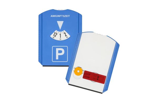 Parkscheibe "Profi", blau/weiss