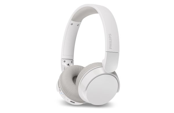 Philips Bluetooth on ear Kopfhörer mit 25 Stunden Spielzeit, weiss