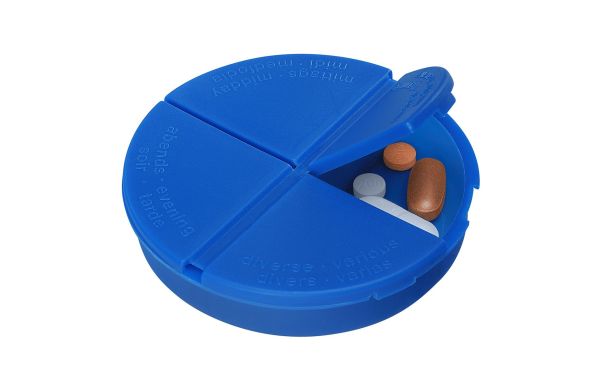 Pillendose Gamma_ blau