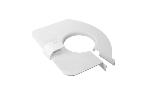 Pinselabtropfring, weiß