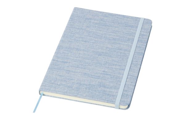 Ramona A5 Baumwoll Notizbuch, hellblau