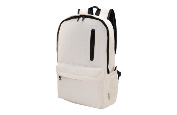 Recabak Rucksack aus recyceltem Canvas, natur