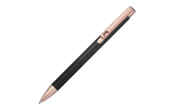 Recycelter Aluminium Kugelschreiber NATASHA, schwarz