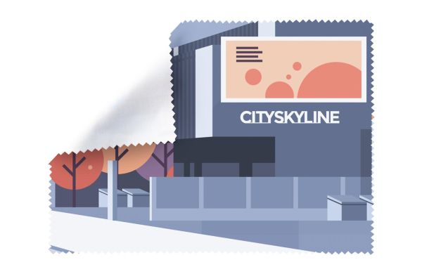 RPET Brillenreinigungstuch Dioptry RPET, weiß