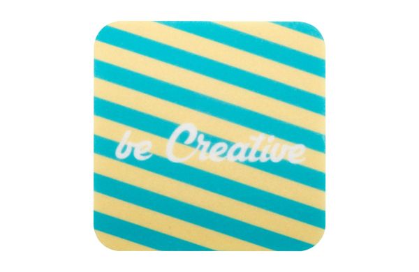 RPET Filz Untersetzer, Quadrat CreaFelt Drink, Grau