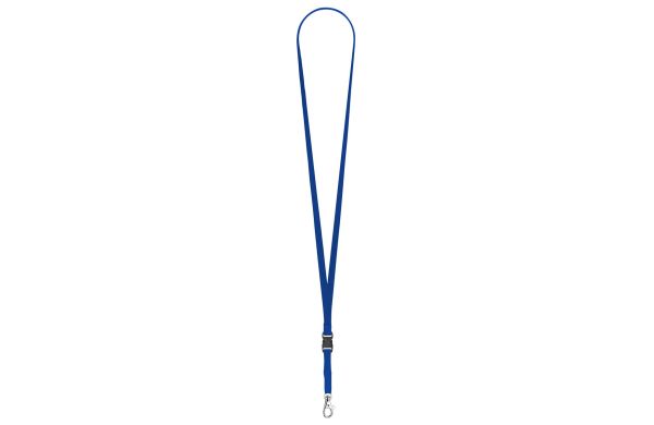 SchlüB-Lanyard Schlauch mit Schnappverschluss_ 10 mm_ blau