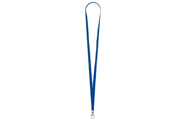 SchlüB-Lanyard Standard_ 10 mm_ blau