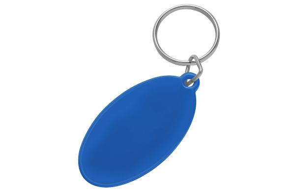 Schlüsselanhänger Oval_ blau