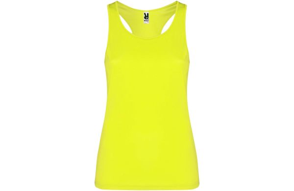 Schura Sport Top für Damen, neongelb, S