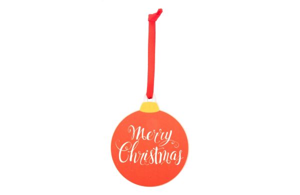 Skaland Weihnachtsbaumschmuck, rot, Frohe Weihnachten