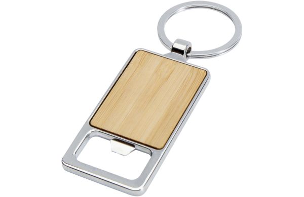 Snapper Schlüsselanhänger aus Bambus mit Flaschenöffner, natur