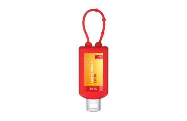 Sonnenmilch LSF 30, 50 ml Bumper rot, Body Label (R-PET)