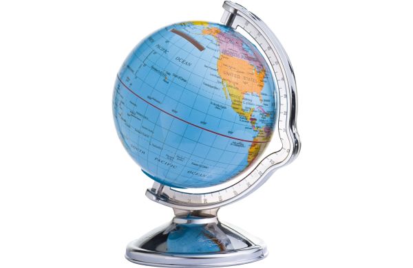 Spardose mit drehbarem Globus