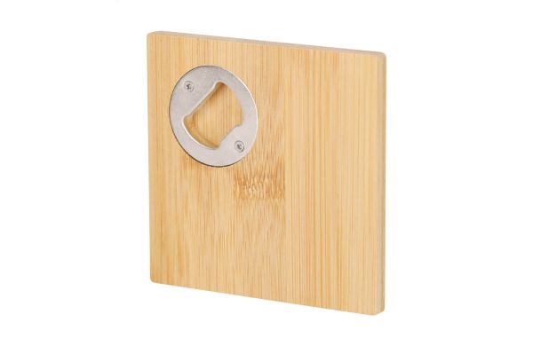 Squnito Flaschenöffner/Untersetzer, natur