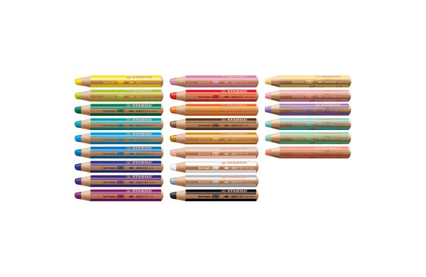 STABILO woody 3 in 1 Farbstift 4er-Set