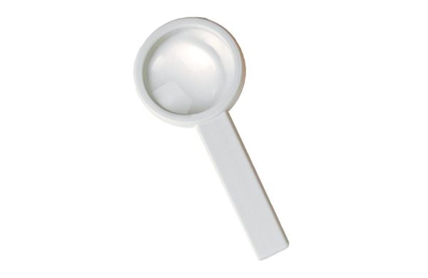 Stiellupe "Handle 3 x", weiss