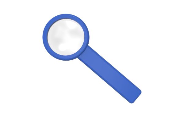 Stiellupe "Handle 5 x", blau