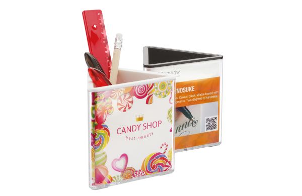 Stifteköcher mit Einleger, doppelwandig