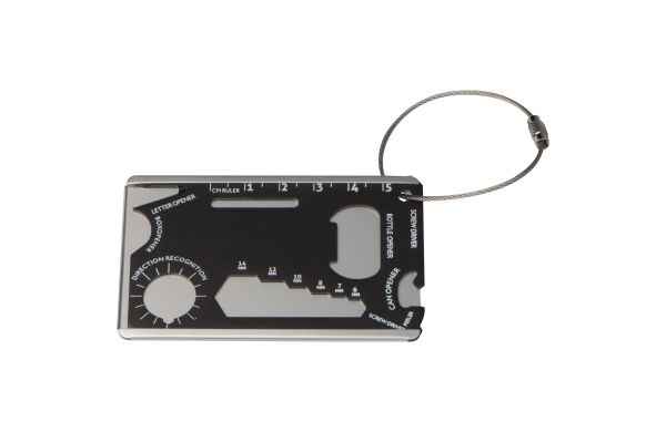 Survival Kofferanhänger aus Aluminium