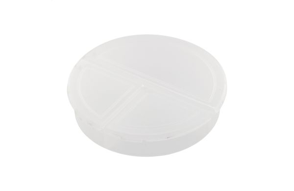 Tablettendose Remedy, weiss-transparent